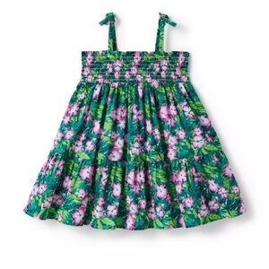 Janie and Jack The Leilani Hibiscus Smocked Sundress